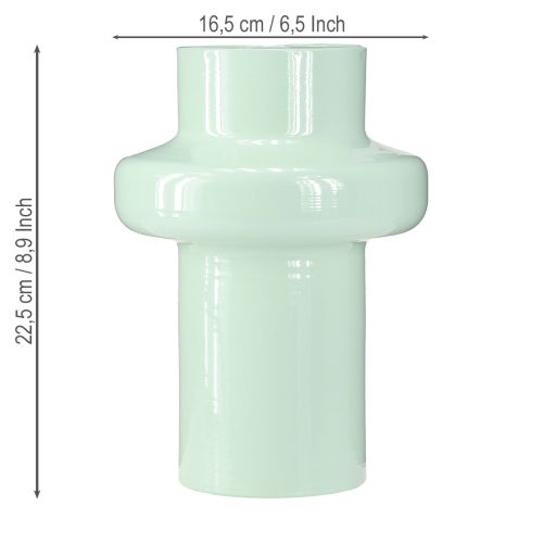 Product Vase metal vase decoration mint green pastel Ø16.5cm H23.5cm