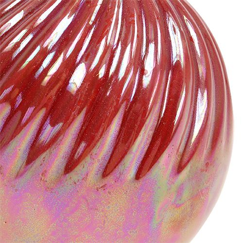 Floristik24 Vase, Mini Vase Mother of Pearl red Ø7,5cm H10cm 6pcs
