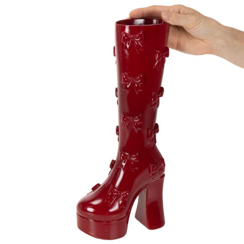 Decorative vase boot with bow design 37cm | Floristik24.co.uk