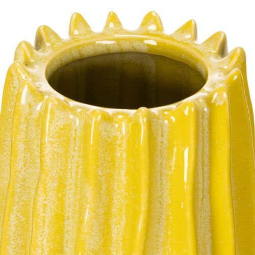 Product Vase with grooved design for stylish interior decoration in the living room, 33cm