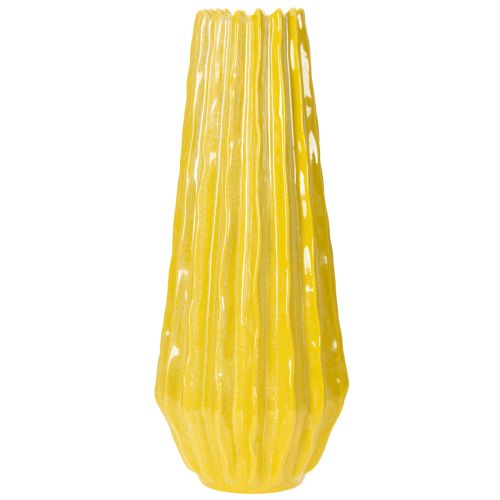 Product Vase with grooved design for stylish interior decoration in the living room, 33cm