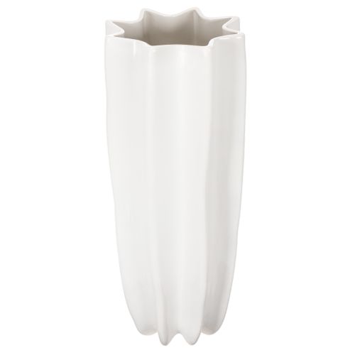 ProductName  
Tall White Ribbed Ceramic Vase 38cm for Artificial and Dried Flowers  

ProductDescription  
<div>  
<h2>Tall White Ribbed Ceramic Vase for Modern Home Decor</h2>  
<p>This tall white ribbed vase is made from ceramic, offering a modern and s | Floristik24.co.uk