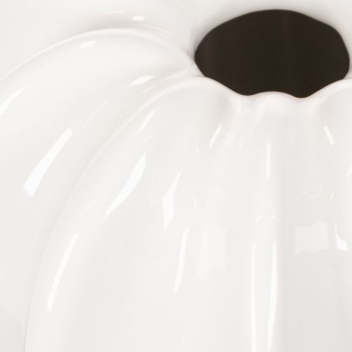 White Ceramic Pumpkin-Shaped Vase – 15cm for Home Decoration | Floristik24.co.uk