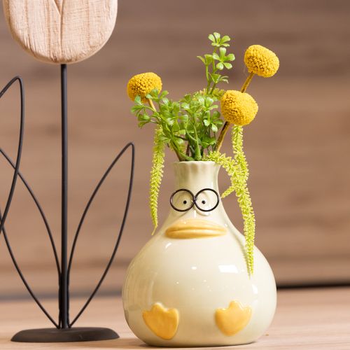 Product Duck figurine vase, ceramic, cheerful design, ideal for modern interiors, 15cm, 2 pieces