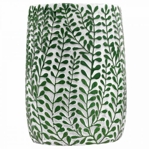 Floristik24 Floral decorative vase, ceramic vessel, table decoration, concrete look Ø15.5cm H21cm