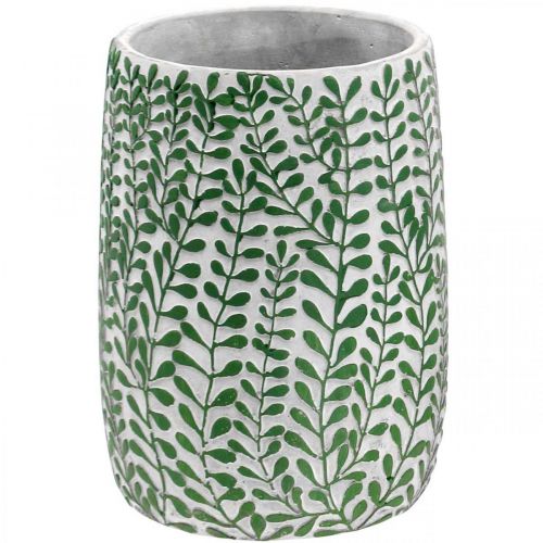 Floristik24 Floral decorative vase, ceramic vessel, table decoration, concrete look Ø15.5cm H21cm
