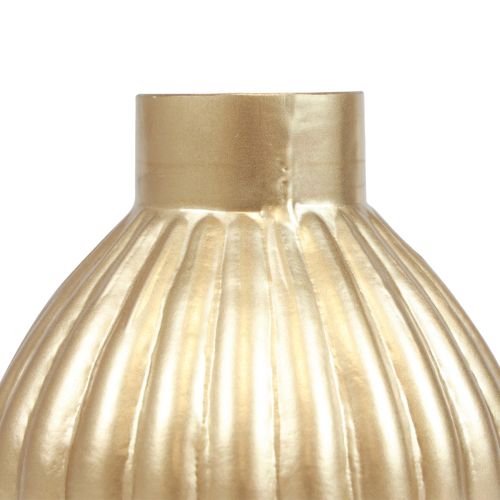 Floristik24 Vase gold glass vase bulbous decorative vase glass Ø10.5cm H11.5cm