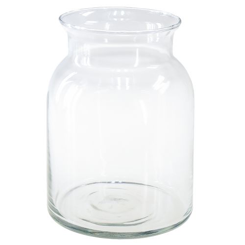 Floristik24 Decorative glass vase lantern glass clear Ø18.5cm H25.5cm