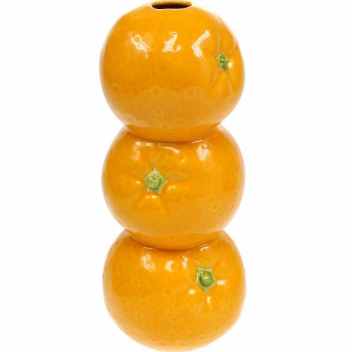 Floristik24 Vase of oranges decoration vase ceramic summer decoration citrus fruit flower vase