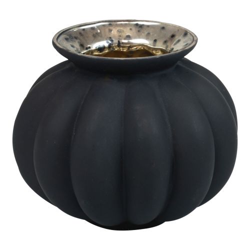 Product Vase black glass vase bulbous decorative vase glass Ø11cm H9cm