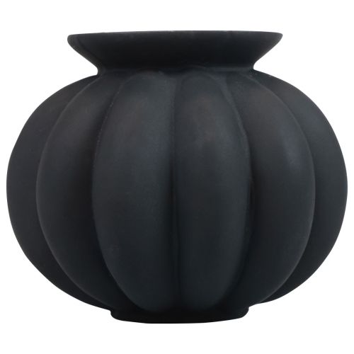 Product Vase black glass vase bulbous decorative vase glass Ø11cm H9cm