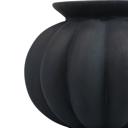 Product Vase black glass vase bulbous decorative vase glass Ø11cm H9cm