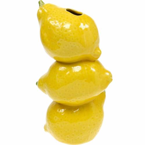 Floristik24 Flower vase summer decoration decorative vase lemon ceramic H20cm