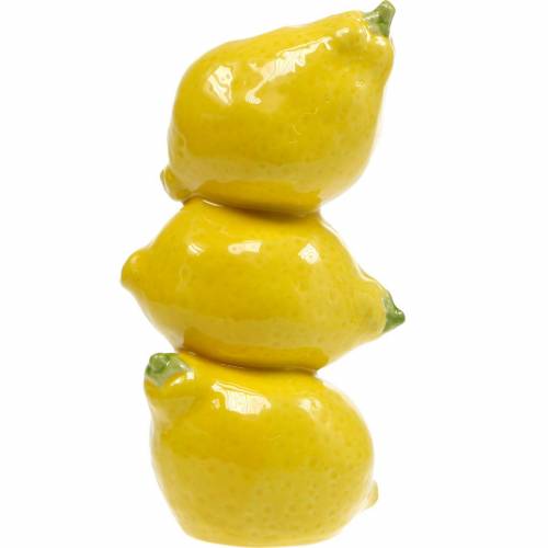Floristik24 Flower vase summer decoration decorative vase lemon ceramic H20cm
