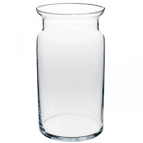 Floristik24 Glass vase, decorative vase, candle glass Ø15.5cm H28cm