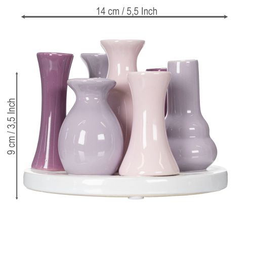Product Ceramic vase set, modern living room decor, 14cm