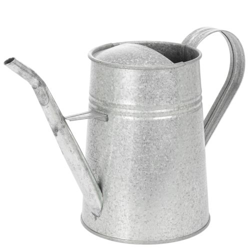 Galvanized decorative watering can, metal, grey, vintage look, 1.7L, H23cm, for stylish flower decorations &amp; planters buy online | Floristik24.co.uk