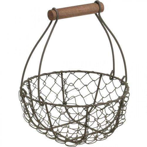 Product Vintage wire basket metal basket plant basket metal Ø17/23.5/30cm set of 3