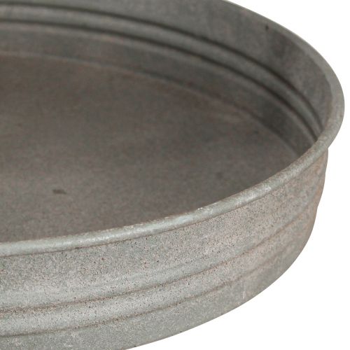 Product Vintage etagere metal gray 3 tiers Ø30.5cm H78cm