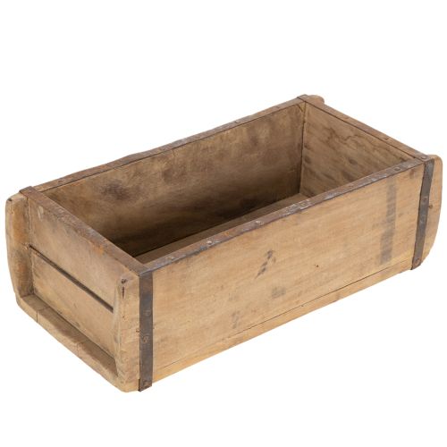 Vintage wooden box planter brick shape wood 30cm buy online | Floristik24.co.uk
