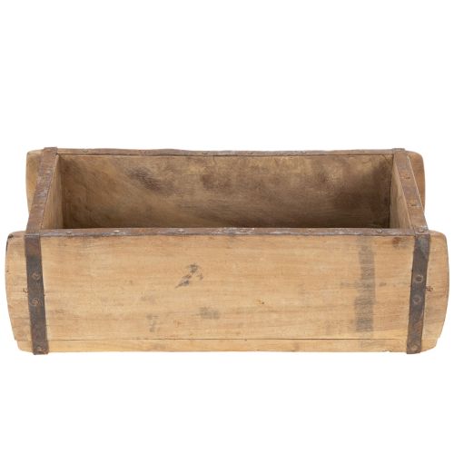 Vintage wooden box planter brick shape wood 30cm | Floristik24.co.uk