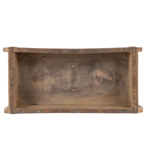 Vintage wooden box planter brick shape wood 30cm | Floristik24.co.uk