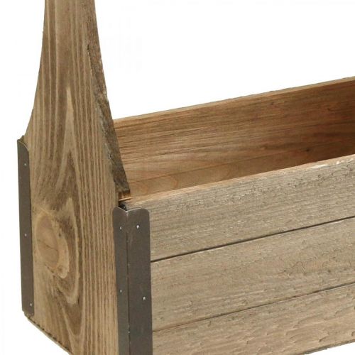 Product Vintage wooden box for planting tool box plant box 28×14×31cm