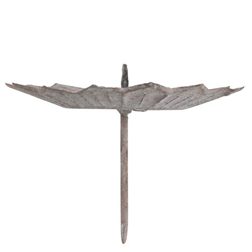 Product Vintage candle holder grey for sticking Ø11cm H8.5cm 4pcs