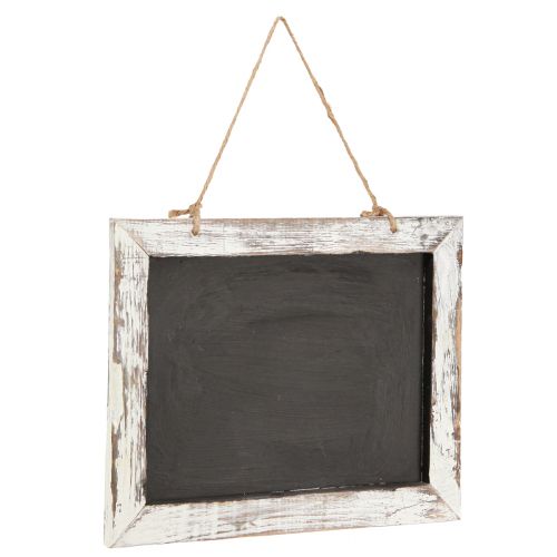 Vintage chalkboard for hanging black and white 30×25cm 2pcs