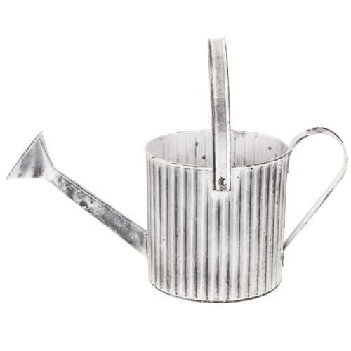 Vintage planter Ø17cm, decorative watering can, metal planter shabby chic | Floristik24.co.uk