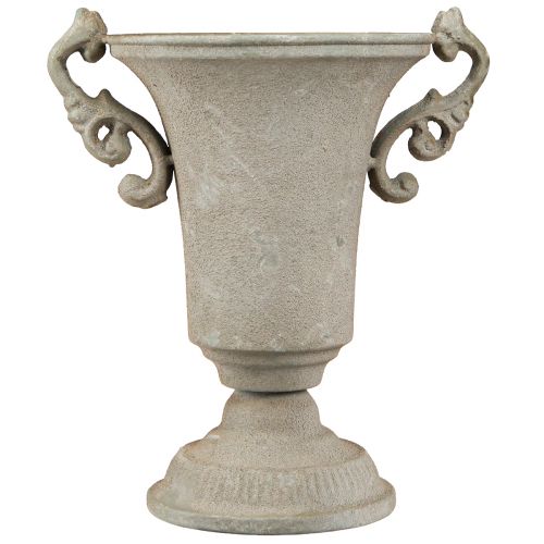Product Vintage trophy grey metal trophy with handle H22.5cm