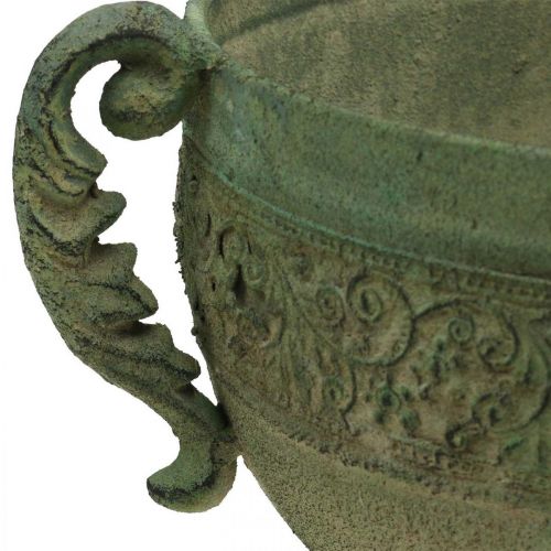 Floristik24 Vintage Cup Planter Metal Rustic Goblet with Handles H26cm Ø19cm