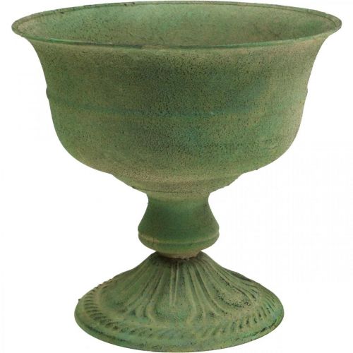 Floristik24 Vintage cup planter metal rustic plant pot H20cm Ø20cm