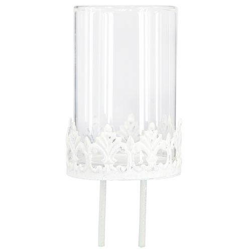 Floristik24 Vintage tealight holder white Ø5.5cm H8cm 4pcs
