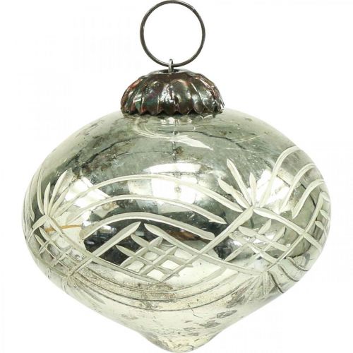 Product Vintage Christmas decorations glass H7.5/8.5/9.5cm 3 pcs