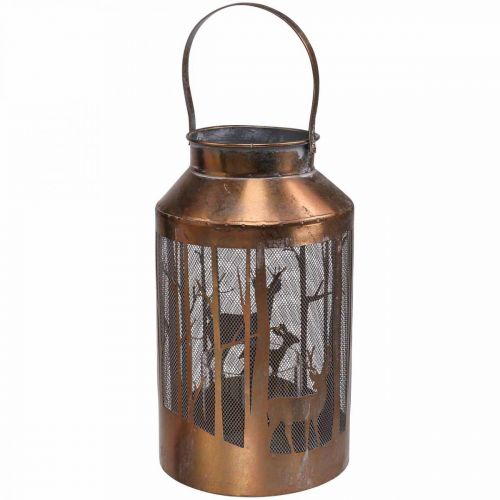 Vintage lantern deer forest garden lantern Ø19cm H33cm