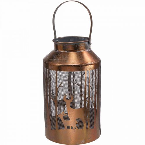 Floristik24 Vintage lantern deer forest garden lantern Ø19cm H33cm