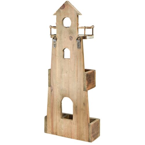 Floristik24 Vintage shelf maritime wooden decoration lighthouse 30×11,5×75cm