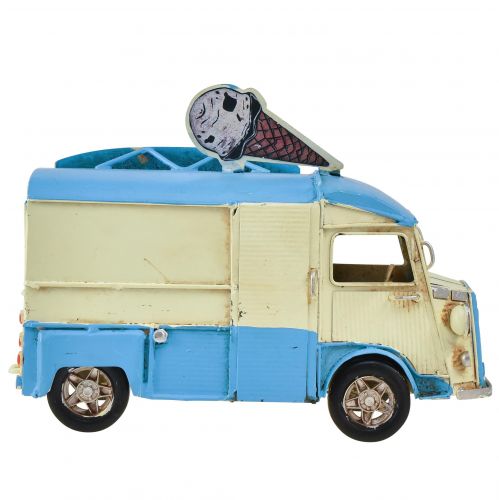 Floristik24 Vintage table decoration ice cream cart metal decoration 20×15×13.5cm