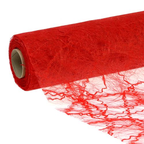 Tablecloth red fleece 30cmx25m