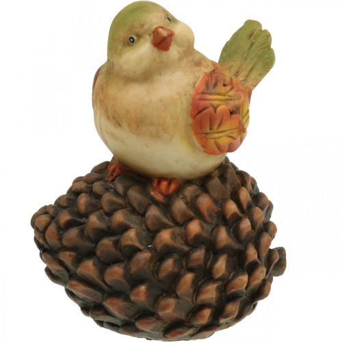 Floristik24 Autumn decoration bird decoration cone bird figure autumn H19cm