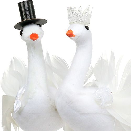 Floristik24 Bird newlyweds white 38cm