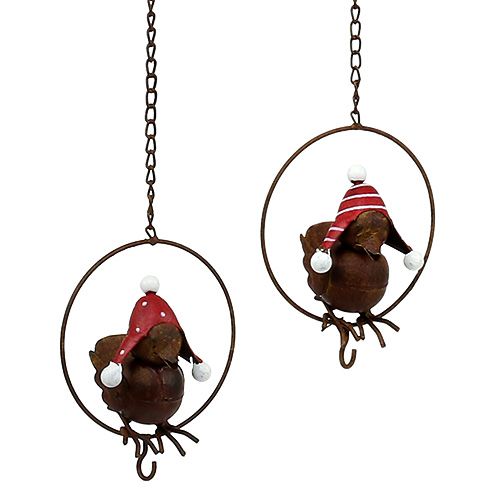 Product Bird in ring as feeding hanger Ø12.5cm L45cm 2pcs