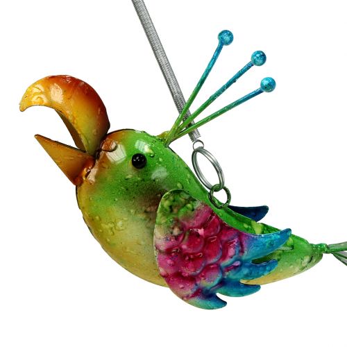 Product Bird to hang green, pink, blue 19.5cm