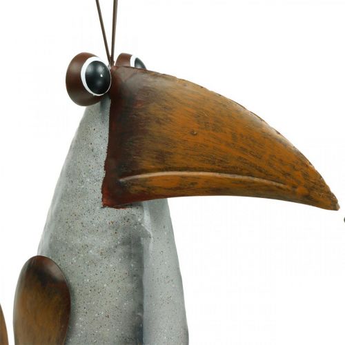 Floristik24 Decoration figure, metal bird, raven, metal decoration 43cm