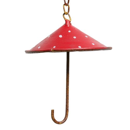 Floristik24 Bird feeder fly agaric for hanging rust Ø8.5cm