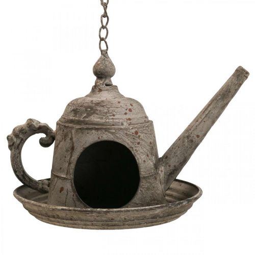 Floristik24 Decorative bird house vintage decorative jug metal for hanging H51cm