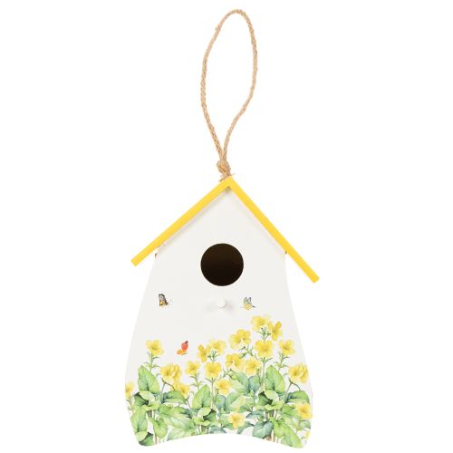 Product Decorative birdhouse with floral pattern for indoor and balcony use, 21cm