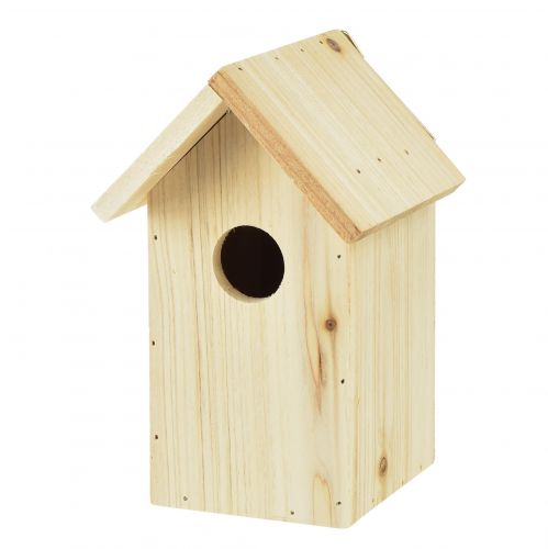 Floristik24 Bird house wooden nesting box blue tit fir wood 11.5×11.5×18cm