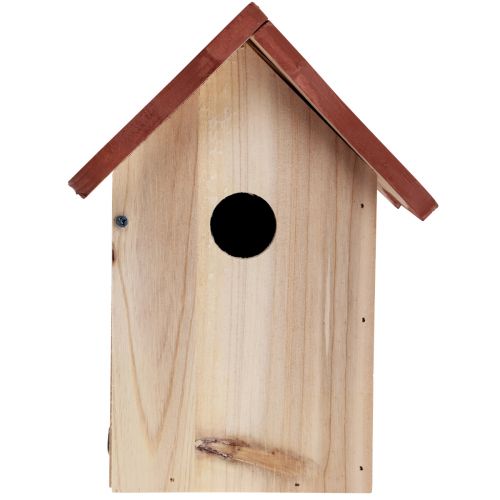 Floristik24 Birdhouse made of wood nesting box natural brown/beige 23cm 1 pc